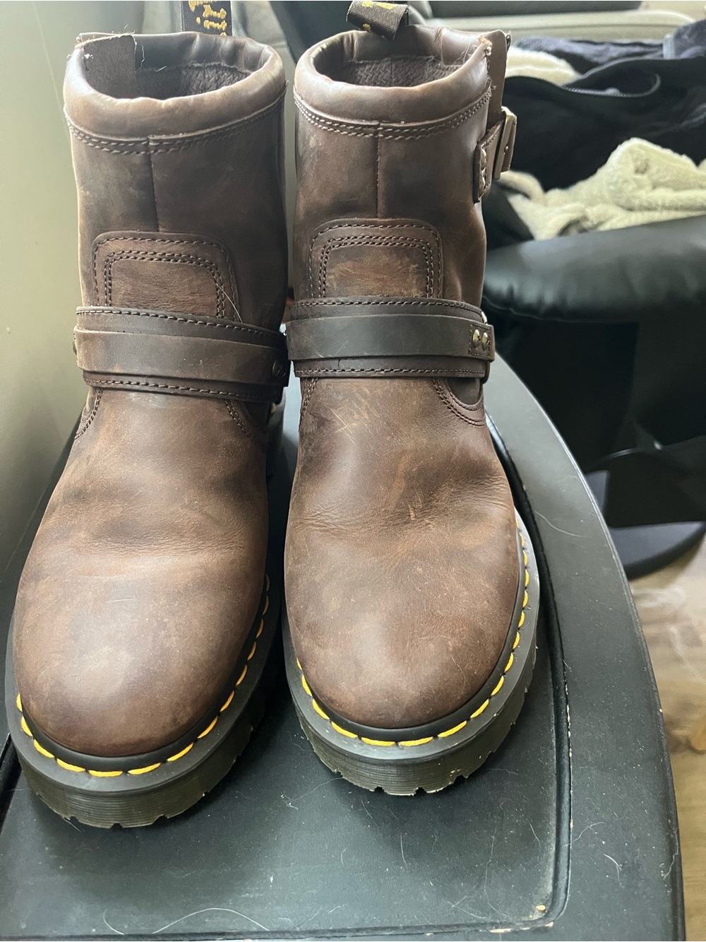 Dr. Marten ANISTONE harness brown boots - Picture 4 of 11